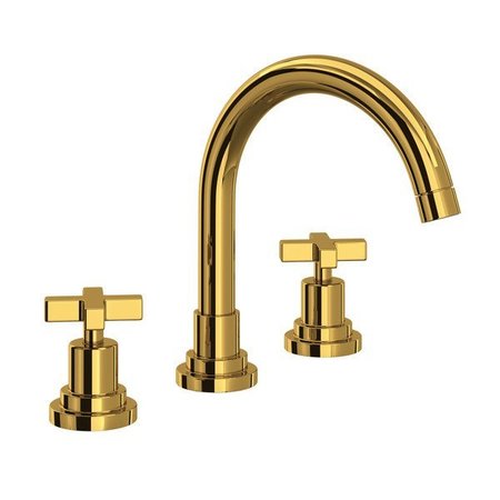 ROHL Lombardia Widespread Lavatory Faucet With C-Spout A2228XMULB-2